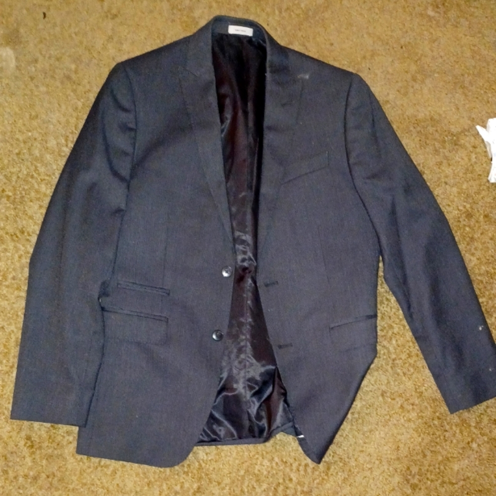 J. Ferrar black mens sports coat slimfit 38 R